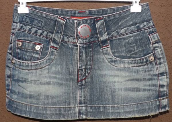 Saia store jeans carmim